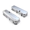 PCE314.1004.02 Chevy BBC 454 Chrome Steel Valve Covers - Tall w/ Baffled Hole - image 2