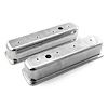 PCE314.1075.01 Chevy SBC 350 Center Bolt Polished Aluminum Plain Valve Covers - Tall w/ Hole - image 1