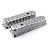 PCE314.1075.03 Chevy SBC 350 Center Bolt Polished Aluminum Ball Milled Valve Covers Tall w/Hole - image 1