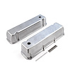 PCE314.1091.01 Ford 429 460 Polished Aluminum Plain Valve Covers - Tall w/ Hole
