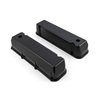 PCE314.1091.03 Ford 429 460 Black Aluminum Plain Valve Covers - Tall w/ Hole - image 2