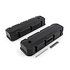 PCE314.1105.03 Chevy BBC 454 Fabricated Valve Covers Black Tall w/ Hole