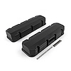 PCE314.1111.03 Valve Covers Pair, without Breather Holes, Tall for Big Block Chevy 454 [Black]