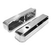 PCE314.1125.02 Mopar Chrysler SB 318 340 360 Fabricated Valve Covers Tall Polished w/ Hole - image 3