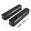 PCE314.1125.03 Mopar Chrysler SB 318 340 360 Fabricated Valve Covers Tall Black w/ Hole