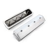 PCE314.1137.01 Chevy SBC 350 Vortec Center Bolt Fabricated Valve Covers Polished Tall w/o Hole - image 3