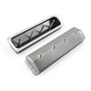 PCE314.1137.02 Valve Covers Pair, without Breather Holes, Tall Centerbolt for Small Block Chevy Vortec [Satin] - image 3