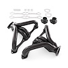 PCE316.1042.02 Block-Hugger Headers for Chevy Small Block Engines w/Angle Plug Heads [Black] - image 1