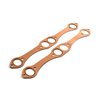 Chevy SBC 350 Oval Port Copper Exhaust Gasket Set - image 2