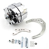 Chevy SBC Camel Hump Fuelie 100 Amp 3 Wire Alternator / LWP Billet Bracket Kit - image 1