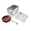 Universal Fabricated Polished Aluminum Battery Box and Relocation Kit - image 1