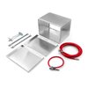 Universal Fabricated Polished Aluminum Battery Box and Relocation Kit - image 2