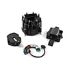 Chevy SBC BBC HEI Distributor Cap Rotor / Module Kit - Black - image 1