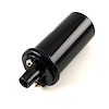 12V Electronic Round Oil Filled Female Round Canister Ignition Coil Black - image 1
