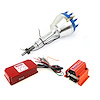 Ford 351W Windsor Large Cap Pro Billet Distributor Blue + 6AL Ignition Box + Coil - image 1