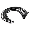Universal 90 Deg to 90 Deg Over Covers Male Black Spark Plug Wires Suits Chevy - image 1