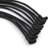 Universal 90 Deg to 90 Deg Over Covers Male Black Spark Plug Wires Suits Chevy - image 2