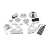 PCE415.1050 Chevy GM LS1 LS2 LS3 LS6 Billet Aluminum High Mount Serpentine Pulley Set - image 2