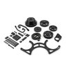 Billet Aluminum Serpentine Pulley Kit Small Block Chevy [Black] - image 2