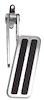 Chrome Steel Adjustable Gas Pedal Assembly With 2 Rubber Inserts - image 1