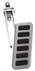 Chrome Steel Adjustable Gas Pedal Assembly With 6 Rubber Inserts - image 1