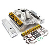 Chevy SBC 350 383 400 Straight Plug Solid Roller CNC Top End Engine Kit - image 1