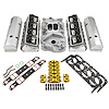Chevy SBC 350 Hyd FT 220cc Angle Plug Cylinder Head Top End Engine Combo Kit - image 1