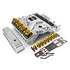 Chevy SBC 350 Hyd FT 220cc Angle Plug Cylinder Head Top End Engine Combo Kit - image 1