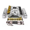 Chevy SBC 350 Hyd FT 220cc Angle Plug Cylinder Head Top End Engine Combo Kit - image 3