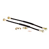 10mm Banjo 18 Long Rubber Brake Lines with Hardware - image 1
