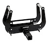 4WD Foldable Winch Mounting Plate Cradle, Front/Rear Bull Bar, Fits 2 in. Receiver Hitch - image 1