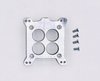 Carburetor Adapter for Flathead 4-Barrel Intake, Accepts Carter AFB/Edelbrock/Holley 4-Barrel [Aluminum]