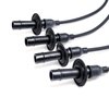 Stock-Look 7mm Spark Plug Wire Set Straight Female Distributor Boot - image 4