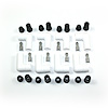 White Ceramic Spark Plug Boots - 90 Degree - Fits 8 mm Wire - Set of 8 - image 1