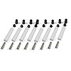 White Ceramic Spark Plug Boots - Straight - Fits 8 mm Wire - Set of 8 - image 1