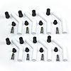 White Ceramic Spark Plug Boots - 45 Degree - Fits 8 mm Wire - Set of 8 - image 1