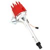 Flame-Thrower Magnetic Trigger Billet Distributor for Small Block/Big Block Chevy [Red Cap, Male Terminals] - image 2