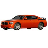 Upper Rear Side Stripe Kit for 2006-2009 Dodge Charger Daytona - image 1