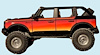 14CLGRM14-BLUMet. 2014 [08-14] Challenger Mopar 14 Side & Deck Stripe [OEM color] - image 1