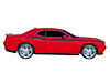 15CLGR1A-RED 2015-20 Challenger R/T SXT Upper Side Stripes, Red - image 1