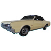 442 W29 Y70 Stripe Kit for 1967 Oldsmobile 442 - image 1