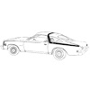 Belt Line Stripe Kit for 1973 Chevelle - image 1