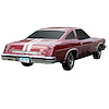 W29 Stripe Kit for 1974 Oldsmobile 442 W73 Hood - image 1
