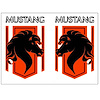 Mustang Stallion Fender Decals for 1976 Ford Mustang - image 1