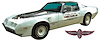 Indy Pace Car Stripes Only Decal Kit for 1980 Pontiac Firebird Trans Am - image 1