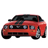 Lemans Over Roof Stripe Kit for 2005-2009 Ford Mustang - image 1