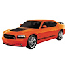 Matte Black Daytona Decal Kit for 2008 Daytona Charger - image 1