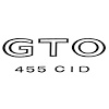 "GTO 455CID" Fender Decal Kit for 1970/1973 Pontiac GTO