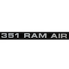 351 Hood Ram Air Decals for 1971-1973 Mustang Mach 1 - image 1