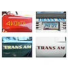 Trans Am Name and Number Set on Clear for 1975 Pontiac Firebird Trans Am - image 1